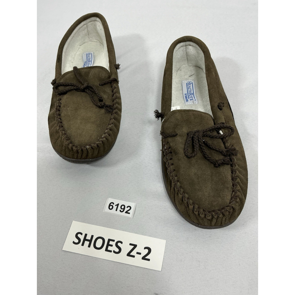 Mens Health Rite By Haband 13 D Brown Moccasin Shoe/slippers NWOT